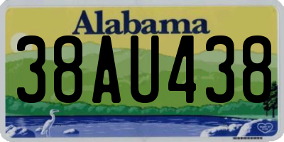 AL license plate 38AU438