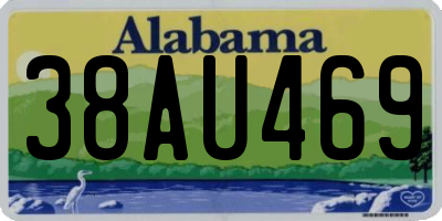 AL license plate 38AU469
