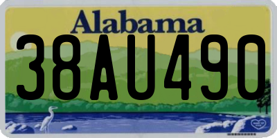 AL license plate 38AU490