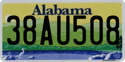 AL license plate 38AU508