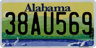 AL license plate 38AU569