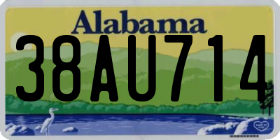 AL license plate 38AU714