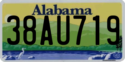 AL license plate 38AU719