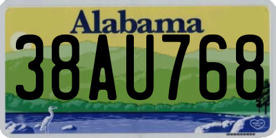AL license plate 38AU768