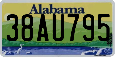 AL license plate 38AU795