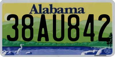 AL license plate 38AU842