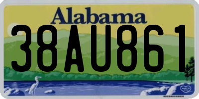 AL license plate 38AU861
