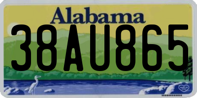 AL license plate 38AU865