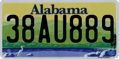 AL license plate 38AU889