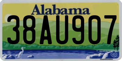 AL license plate 38AU907