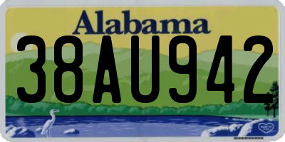 AL license plate 38AU942
