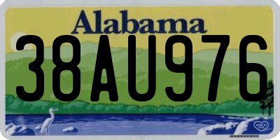 AL license plate 38AU976