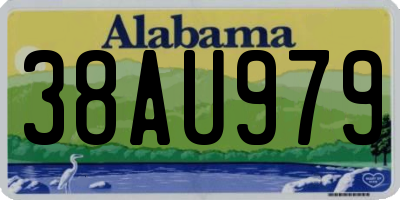 AL license plate 38AU979