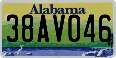 AL license plate 38AV046