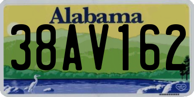 AL license plate 38AV162