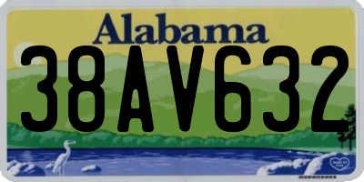 AL license plate 38AV632