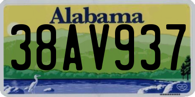 AL license plate 38AV937