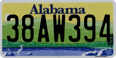 AL license plate 38AW394