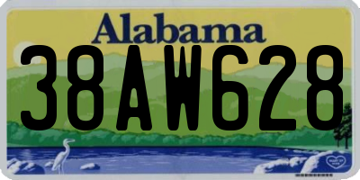 AL license plate 38AW628