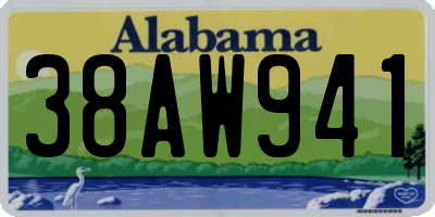 AL license plate 38AW941