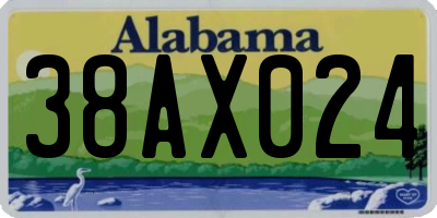 AL license plate 38AX024