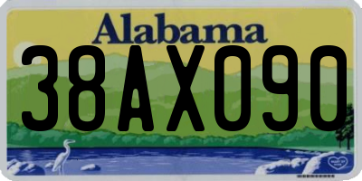 AL license plate 38AX090