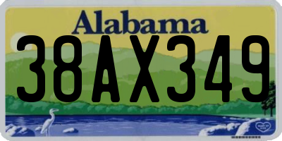 AL license plate 38AX349