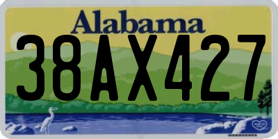 AL license plate 38AX427