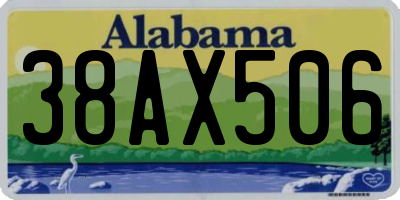 AL license plate 38AX506