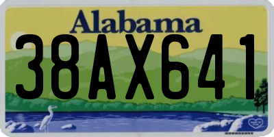 AL license plate 38AX641