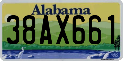 AL license plate 38AX661