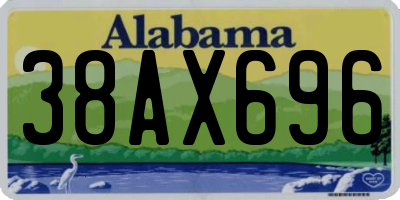 AL license plate 38AX696