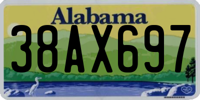 AL license plate 38AX697