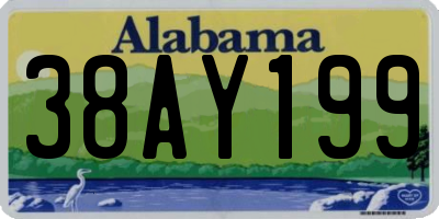 AL license plate 38AY199