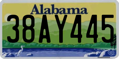 AL license plate 38AY445