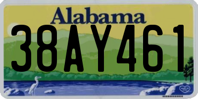 AL license plate 38AY461