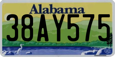 AL license plate 38AY575