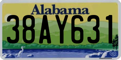 AL license plate 38AY631