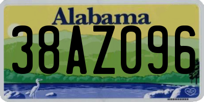AL license plate 38AZ096