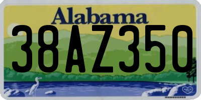 AL license plate 38AZ350