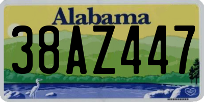 AL license plate 38AZ447