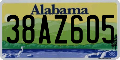AL license plate 38AZ605