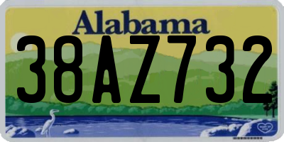 AL license plate 38AZ732
