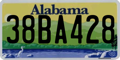 AL license plate 38BA428