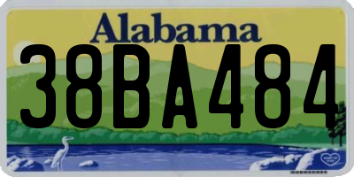 AL license plate 38BA484