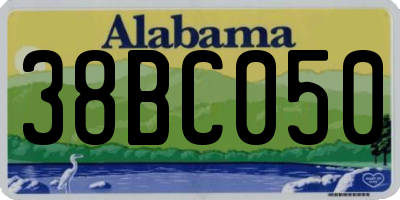 AL license plate 38BC050