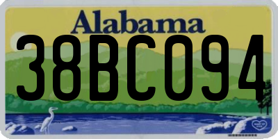 AL license plate 38BC094