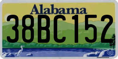 AL license plate 38BC152