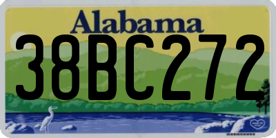 AL license plate 38BC272