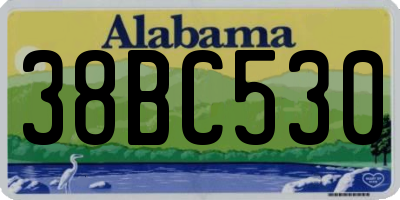 AL license plate 38BC530